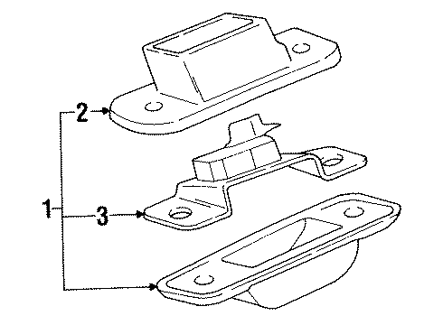 Audi 443-943-191 Lamp Assembly Gasket