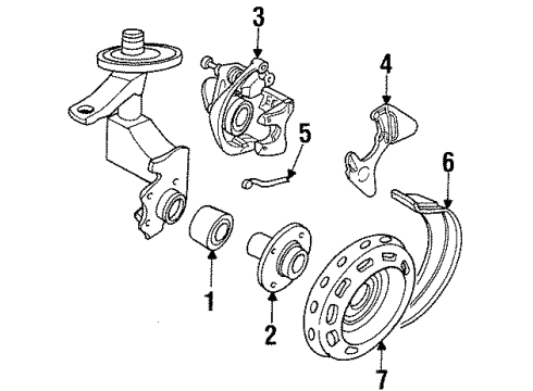 Audi 441-615-305 Caliper Bracket