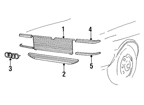 Audi 811-853-835-C Molding