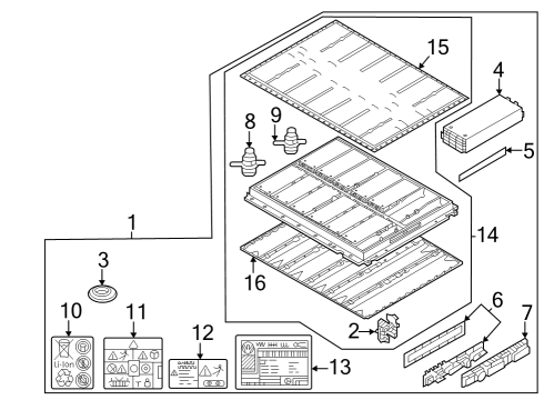 Audi 1EA-801-192-A Battery Connector