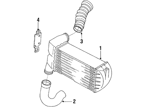Audi 035-145-813 Intercooler Mount Bracket