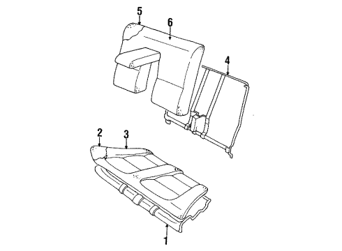 Audi 8G0-885-775-A Back Frame