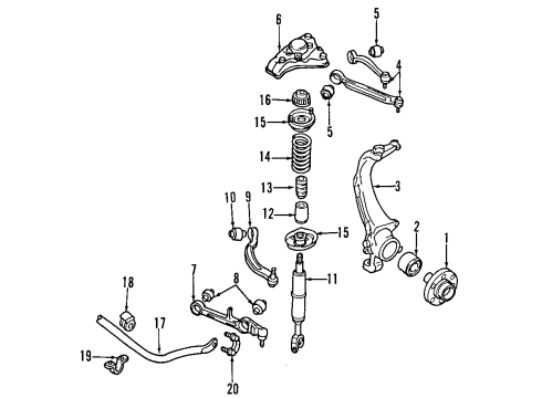 Audi 8D0-411-105-P Coil Spring
