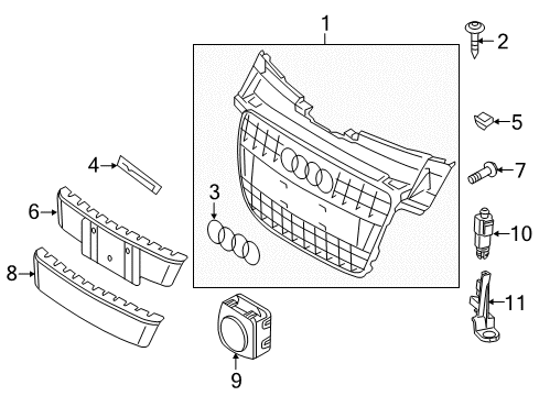 Audi 8K0-853-736-A-2ZZ Nameplate