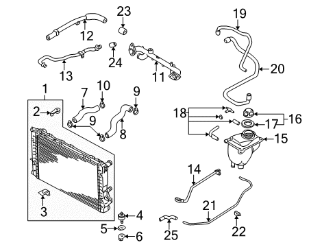 Audi 441-121-273-L Radiator Upper Insulator