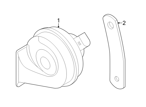 Audi WHT-009-768 Horn Washer