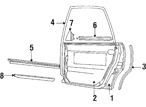 Audi 443-833-516-B Reinforce Bar