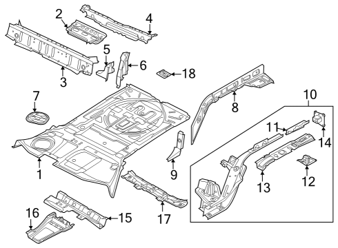 Audi 80A-806-209-STL Rail Assembly Bracket