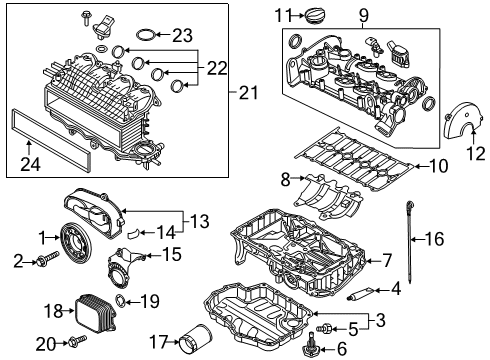 Gasket Diagram for 03C-133-073-A