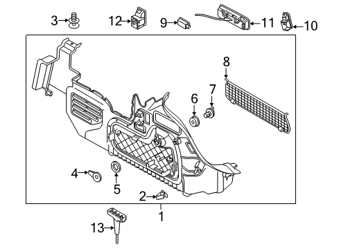 2022 Audi A5 Quattro Interior Trim - Rear Body Diagram 2