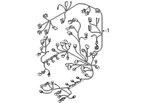2014 Audi A7 Quattro Engine Harness Diagram for 4G1-971-072-KP