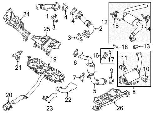 7L8-254-301-PX - Genuine Audi Catalyst