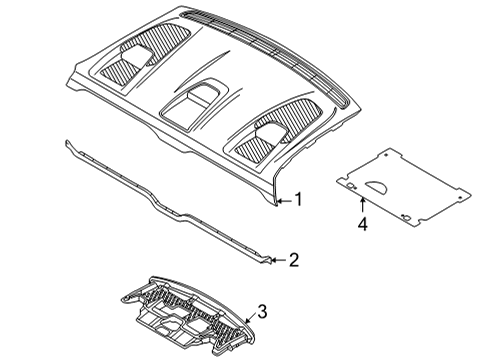 2024 Audi e-tron GT Package Shelf Trim