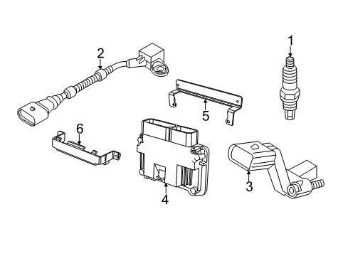 Glow Plug Diagram for 03L-963-319