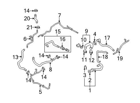 2008 Audi S6 Hoses, Lines & Pipes Diagram 2