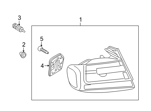 2012 Audi A4 Tail Lamps Diagram 1