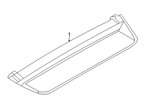2024 Audi e-tron GT High Mount Lamp Diagram for 4J3-945-097