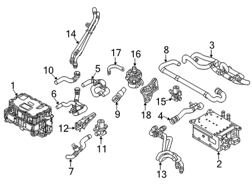 2021 Audi A8 Quattro Hoses & Lines Diagram 3
