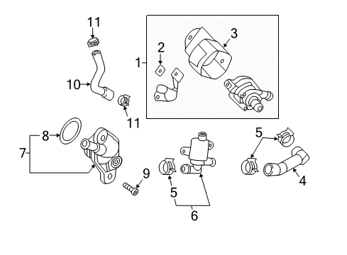 2017 Audi TTS Quattro Water Pump Diagram 1