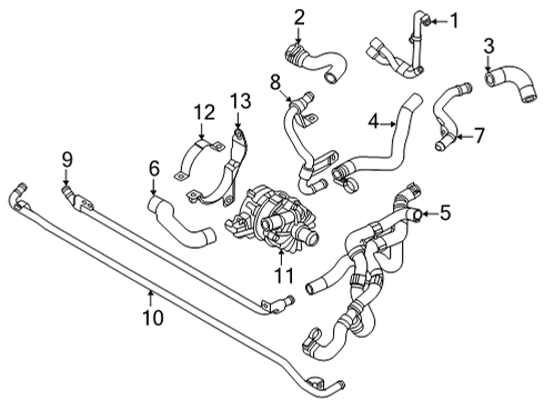 2021 Audi S7 Sportback Hoses & Lines Diagram 2