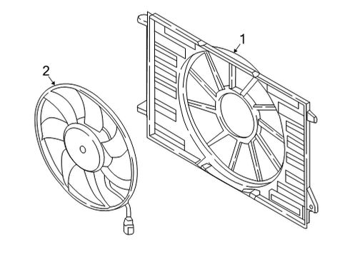 2020 Audi A4 Cooling System, Radiator, Water Pump, Cooling Fan Diagram 2
