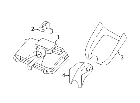 2017 Audi A3 Sportback e-tron Interior Trim - Roof Diagram 1