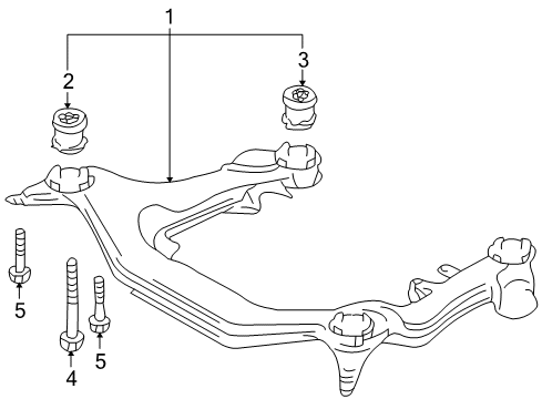 2005 Audi A4 Suspension Mounting - Front Diagram 3