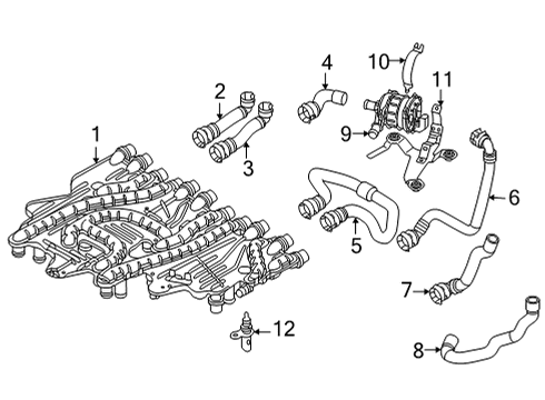 2024 Audi e-tron GT Hoses, Lines & Pipes Diagram 2