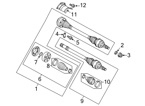 2010 Audi R8 Outer Boot Diagram for 420-598-201