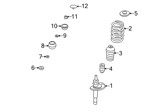 Spring Diagram for 1J0-411-105-AE
