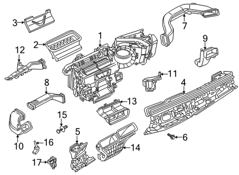 2022 Audi Q7 Ducts Diagram 1