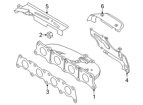 2000 Audi TT Exhaust Manifold Diagram 1