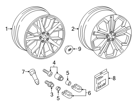 2020 Audi RS Q8 Wheels Diagram 3