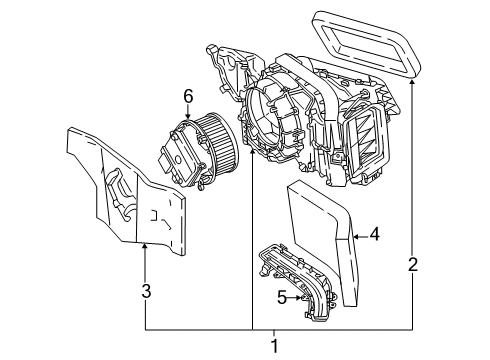 2020 Audi A5 Quattro Blower Motor & Fan, Air Condition Diagram 2