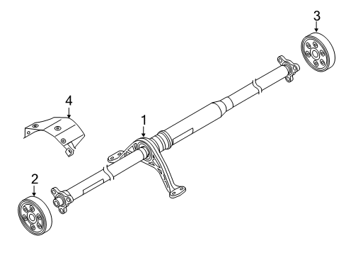 2016 Audi A3 Quattro Drive Shaft - Rear Diagram 1