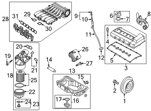 Manifold Gasket Diagram for 03H-133-237-D