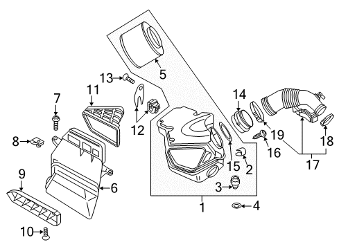 2017 Audi S5 Filters Diagram 1