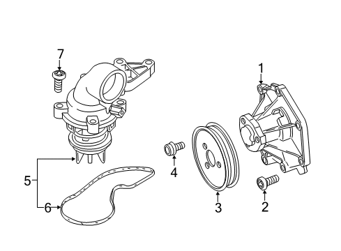 2012 Audi Q7 Water Pump Diagram 4