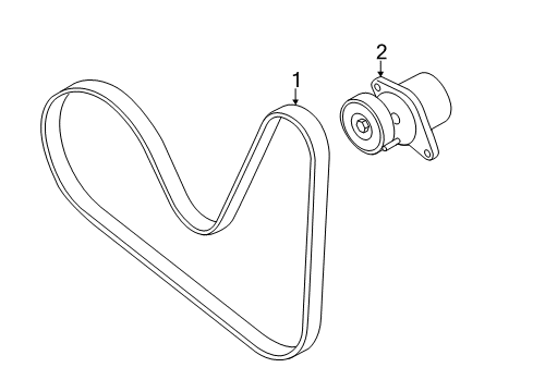 2017 Audi A3 Belts & Pulleys, Maintenance Diagram 2