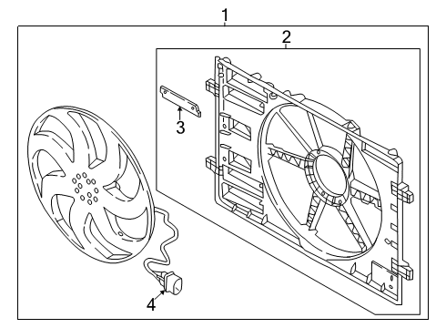 2017 Audi A3 Cooling System, Radiator, Water Pump, Cooling Fan Diagram 5