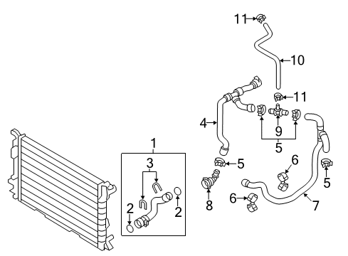 2017 Audi SQ5 Hoses, Lines & Pipes Diagram 1