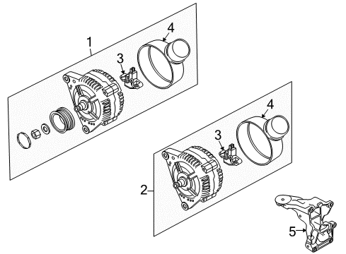 2010 Audi Q7 Voltage Regulator Diagram for 079-903-803-H