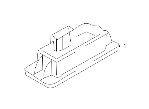2022 Audi A5 Quattro License Lamps Diagram 1