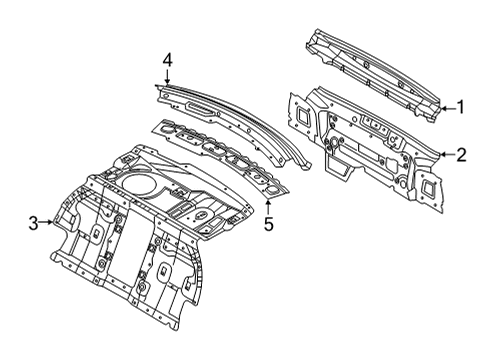 2020 Audi A8 Quattro Rear Body Diagram 1