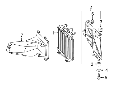 2018 Audi S7 Radiator & Components, Water Pump Diagram 1