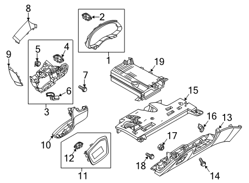 2022 Audi A7 Sportback Lower Instrument Panel Diagram 1