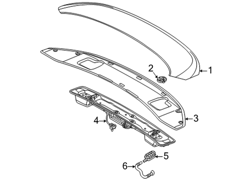 2024 Audi e-tron GT Rear Spoiler