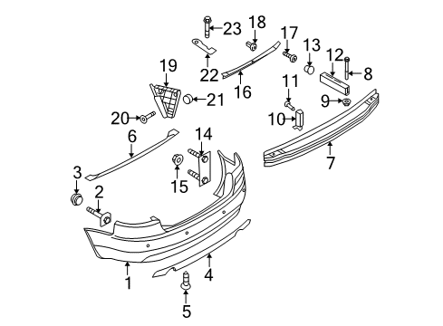 2006 Audi A4 Quattro Energy Absorber Bolt Diagram for N-105-686-02