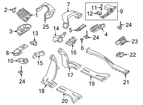 2020 Audi A5 Quattro Ducts Diagram 1