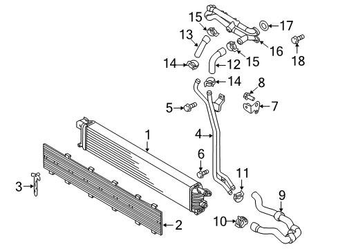 2013 Audi S5 Radiator & Components Diagram 3
